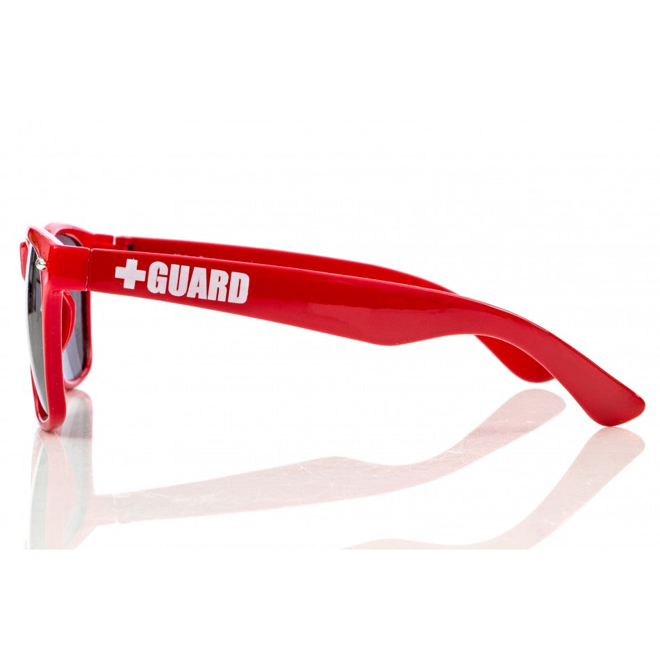 Shop Lifeguard Shield Vintage Fashion Sunglasses Red