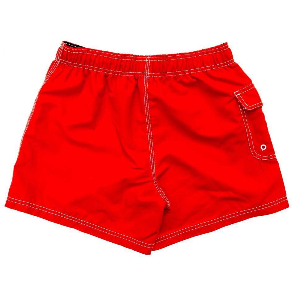 21 Red Stretch Lifeguard Uniform Boardshort