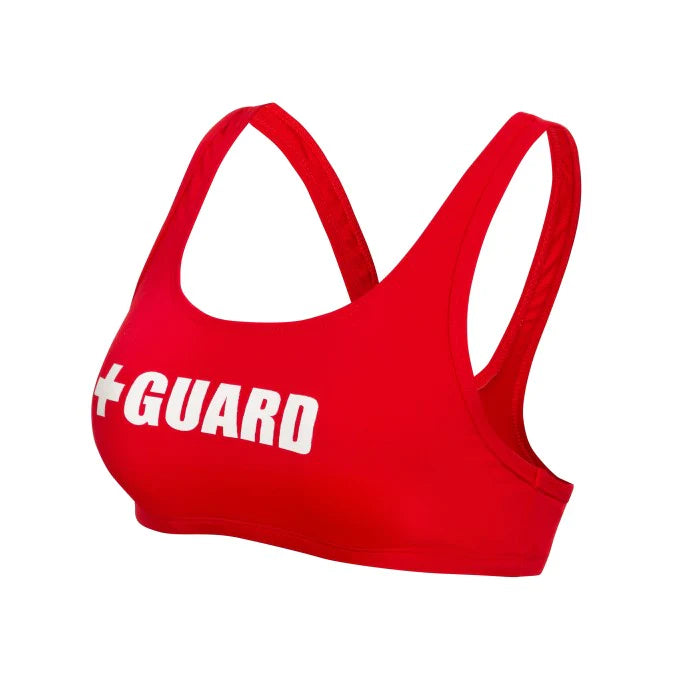 Women's Lifeguard Swimsuit Wide Straps Top