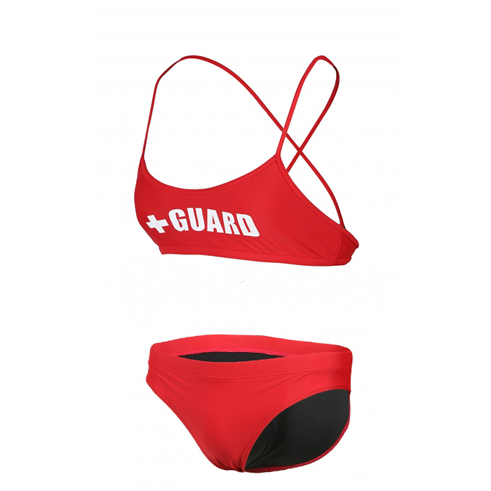 Lifeguard Swimsuit Cross Straps 2PC