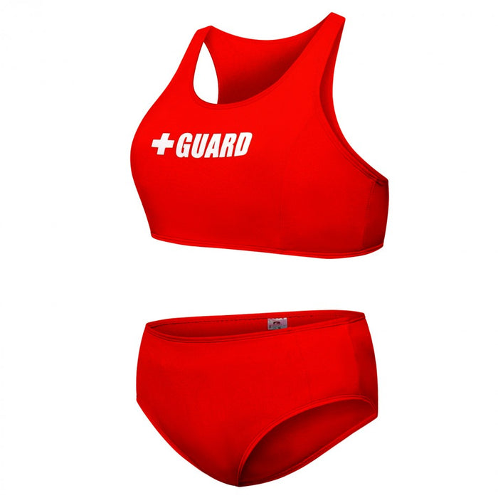 lifeguard swimsuit high-waist 2pc for women, high waist bottom and top, lifeguard swimwear highwaist, bathing suit for female lifeguard