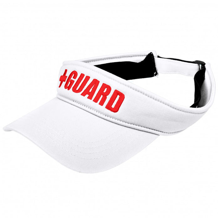 lifeguard hat, lifeguard visor, lifeguard headwear, cap, sun visor, protection, red lifeguard visor