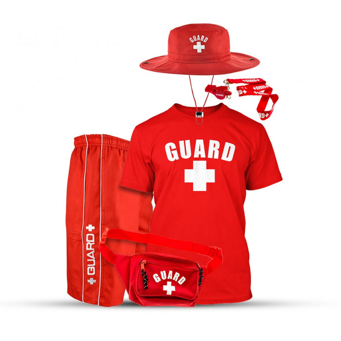 men's premium lifeguard halloween costume, lifeguard costume, lifeguard outfits, lifeguard apparel, lifeguard clothing, lifeguard attire, red outfits, guard