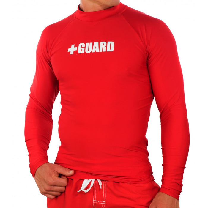 men's lifeguard rash guard, swimwear, tops, long sleeves